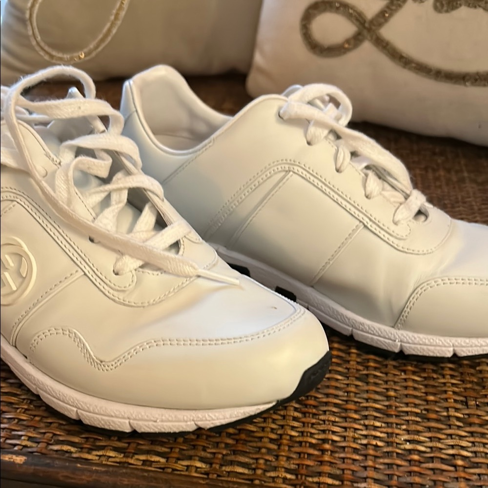 Gucci White Leather Sneakers